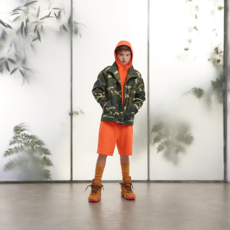Jaqueta De Lona Com Estampa Camuflada Adidas