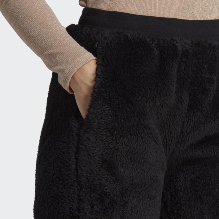 Adidas Essentials+ Calça De Pelúcia Fofa Preta