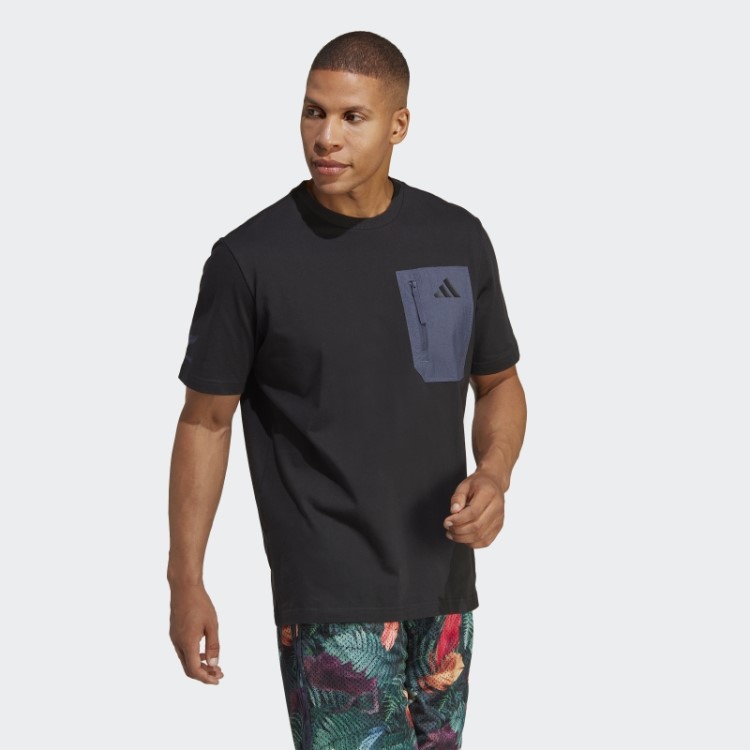 Camiseta Estilo De Vida Rugby All Black Adidas Preta