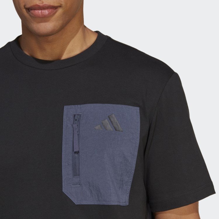 Camiseta Estilo De Vida Rugby All Black Adidas Preta