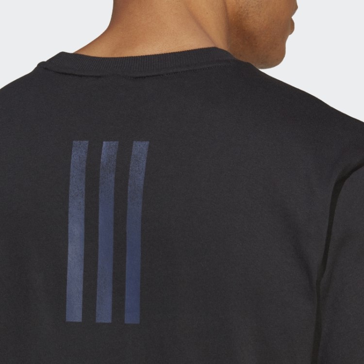 Camiseta Estilo De Vida Rugby All Black Adidas Preta