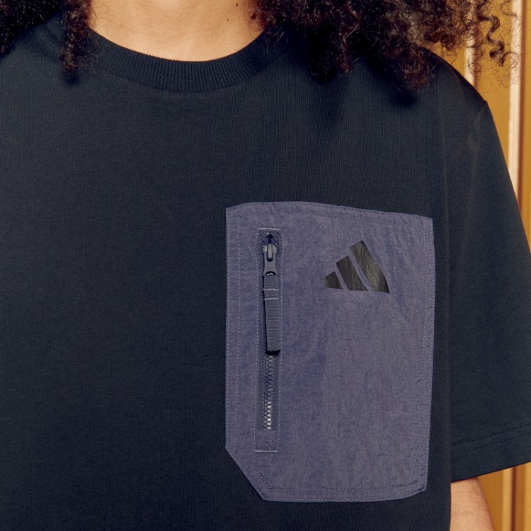 Camiseta Estilo De Vida Rugby All Black Adidas Preta