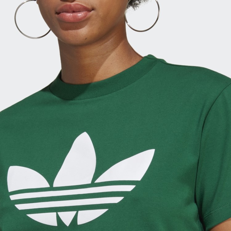 Camiseta Adidas Adicolor Classics Trefoil Verde Escuro