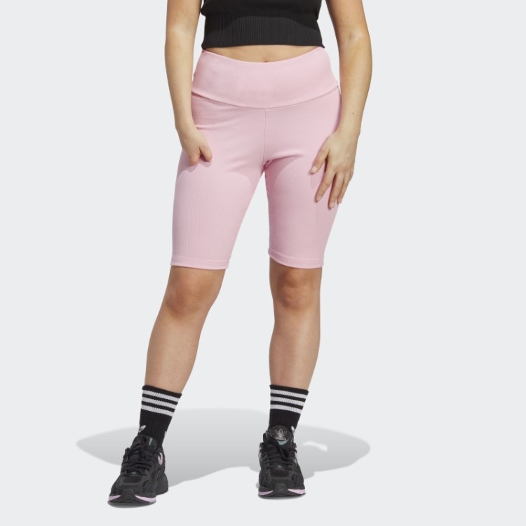 Leggings Curtas Adidas Adicolor Essentials Rosa Verdadeiro