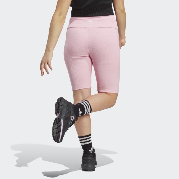 Leggings Curtas Adidas Adicolor Essentials Rosa Verdadeiro