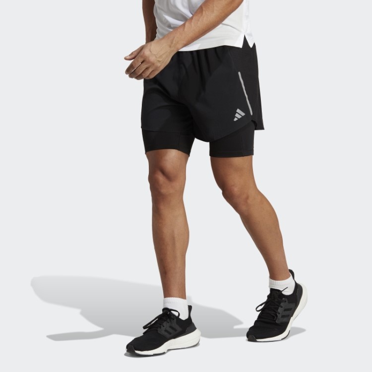 Concebido Para Correr Calções 2 Em 1 Preto Adidas