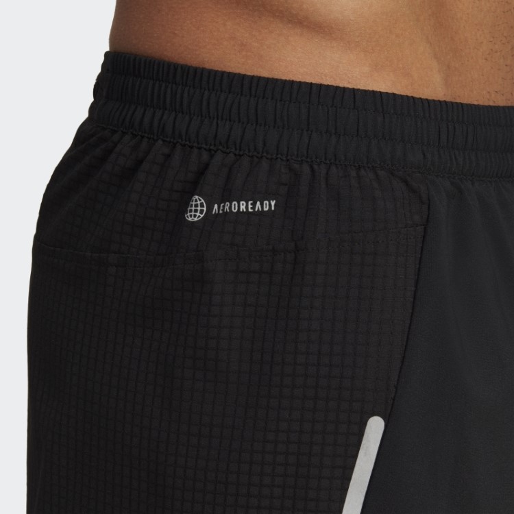 Adidas Preto Projetado Para Shorts 2 Em 1 De Corrida