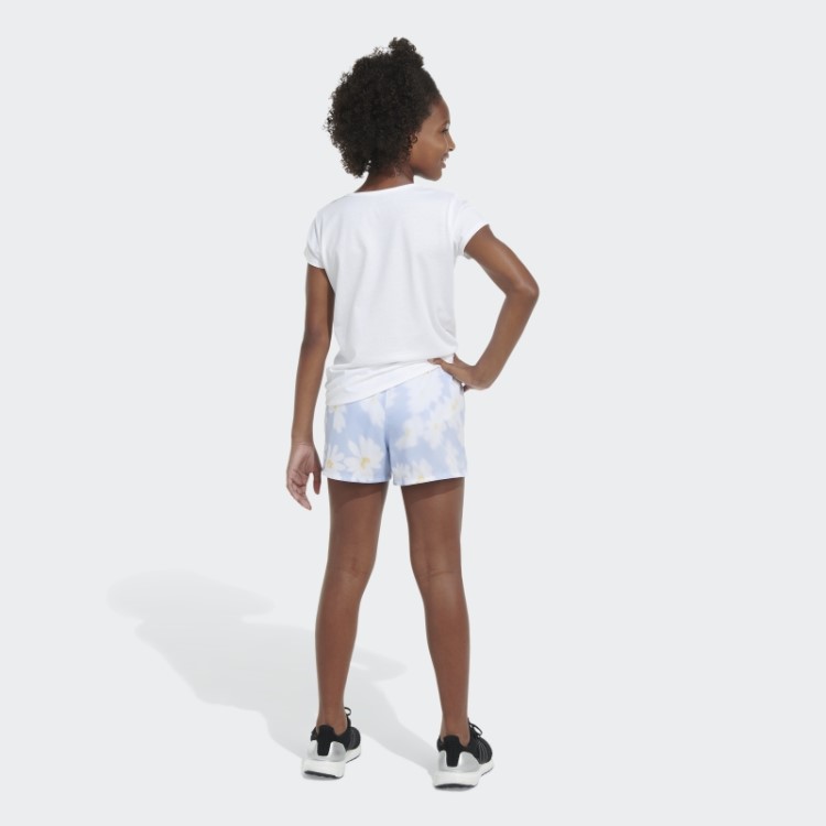 Aop Wovn Pacer Short23 Adidas Blue Dawn