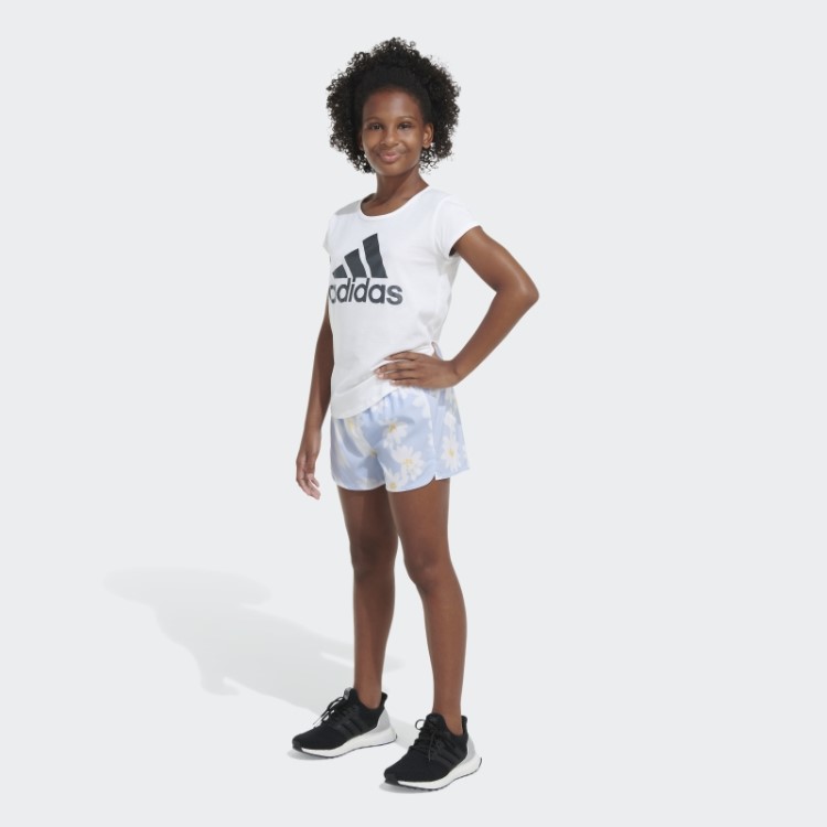 Aop Wovn Pacer Short23 Adidas Blue Dawn