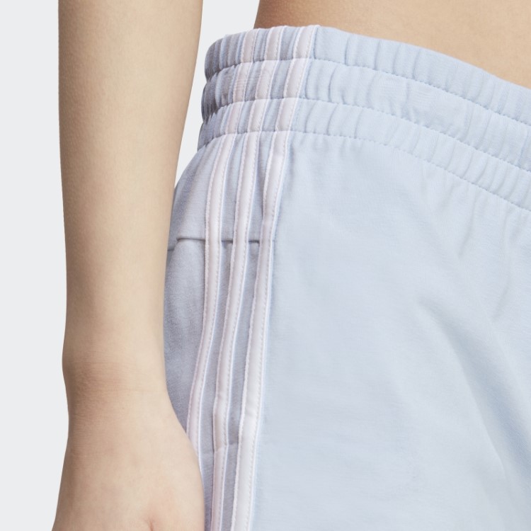 Bermuda Adidas Essentials Slim Com As Três Listras Azul Dawn