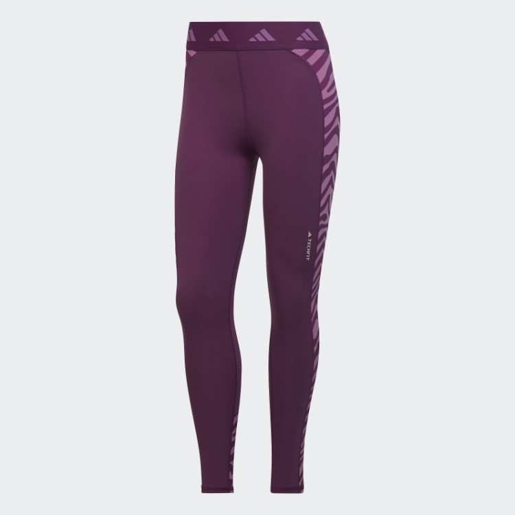 Legging Cintura Alta 7/8 Zebra Adidas Rich Malve Hyperglam Techfit