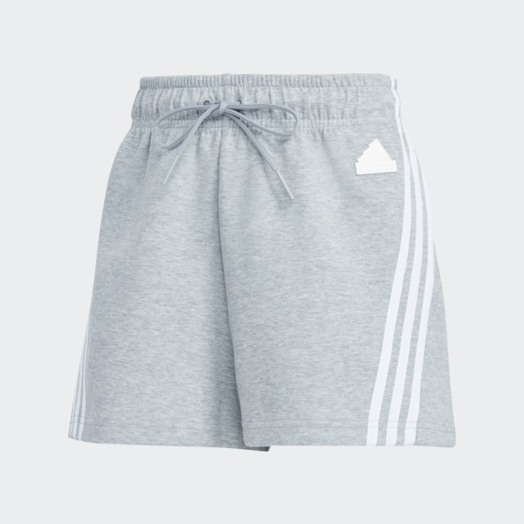 Short Cinza Médio Adidas Future Icons Com As Três Listras