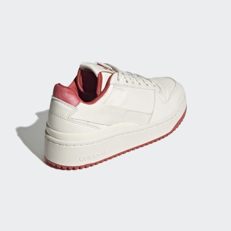 Forum Negrito Sapatos Baixos Adidas Branco