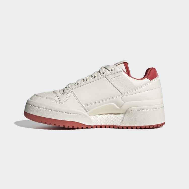 Forum Negrito Sapatos Baixos Adidas Branco