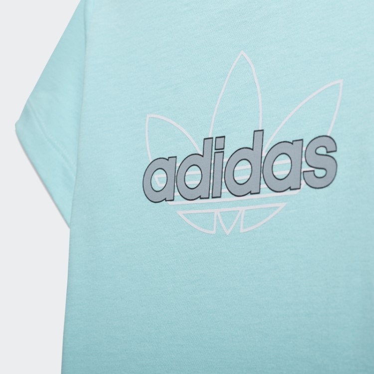 Camiseta Aqua Adidas Sprt Collection Gráfica