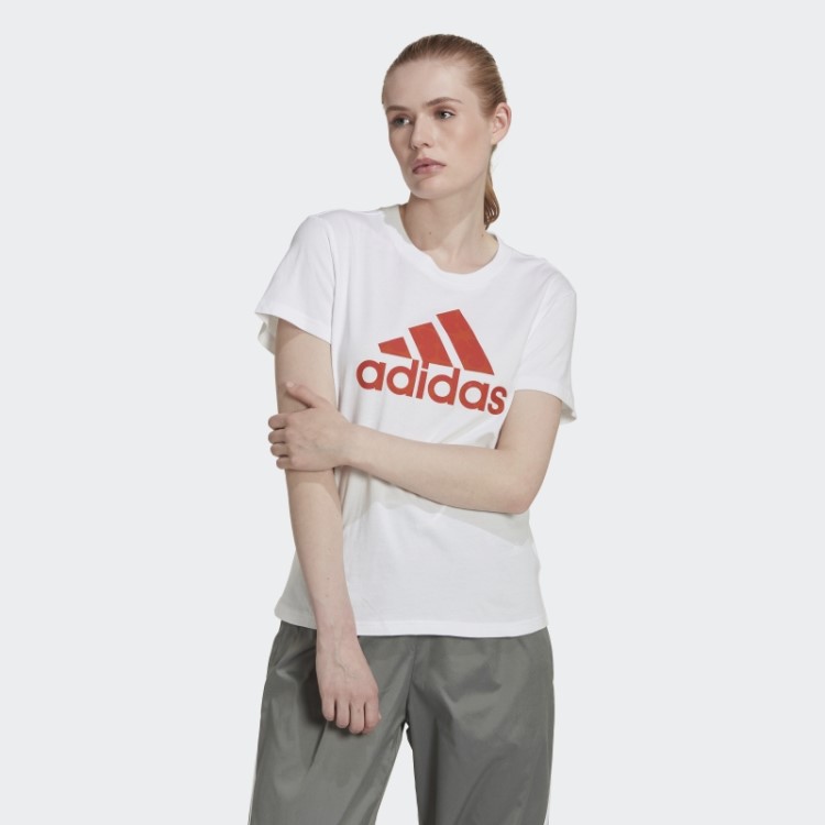 Camiseta Branca Adidas Com Estampa Marimekko