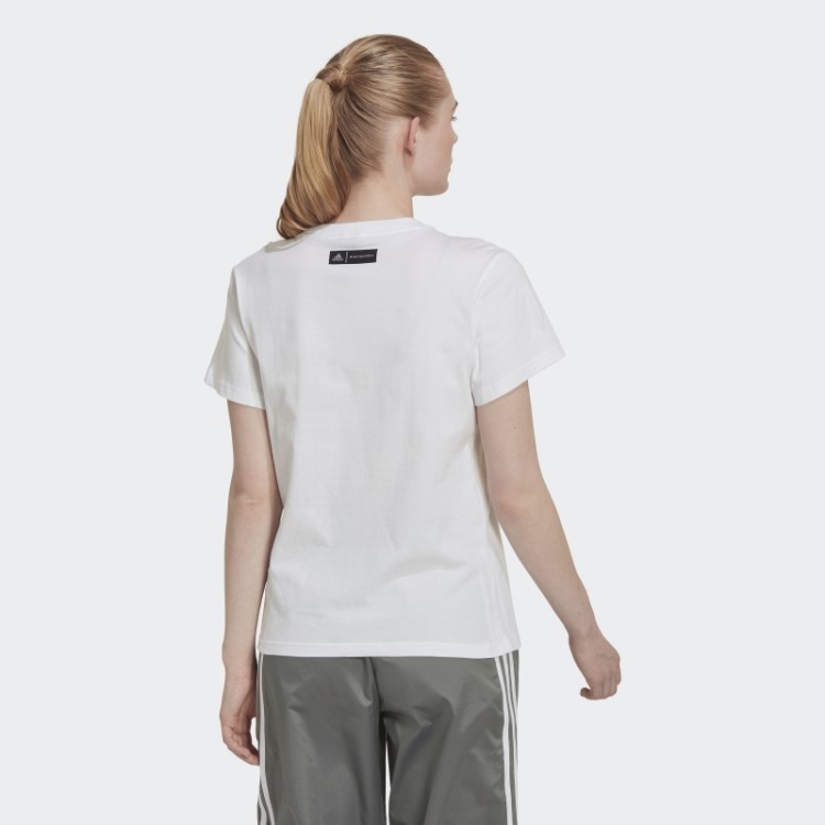 Camiseta Branca Adidas Com Estampa Marimekko