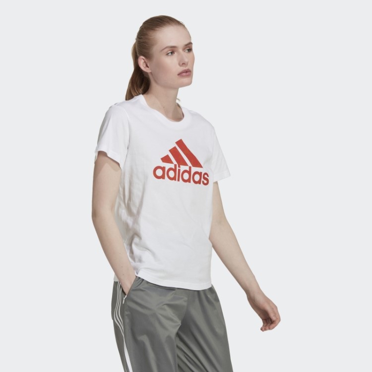 Camiseta Branca Adidas Com Estampa Marimekko