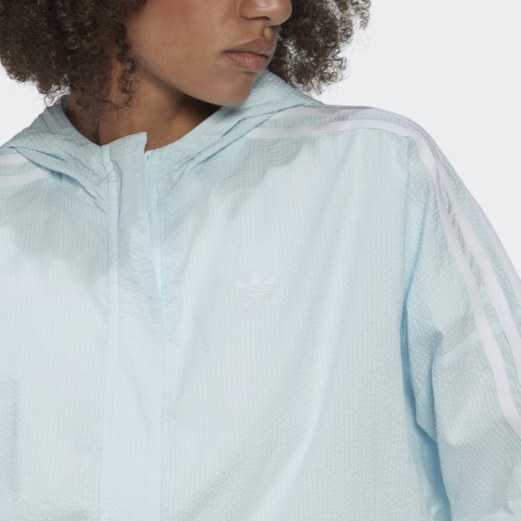 Adidas Adicolor Classics Popeline Jaqueta Com Capuz Azul
