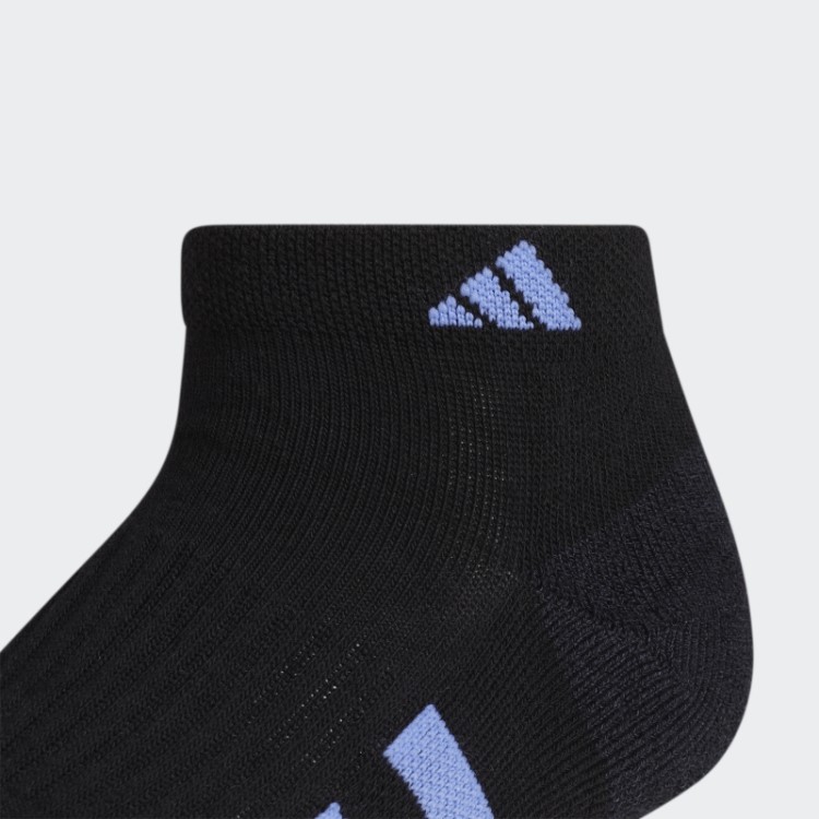 Meias Adidas Cinza De Corte Baixo Almofadadas 3 Pares De Moda