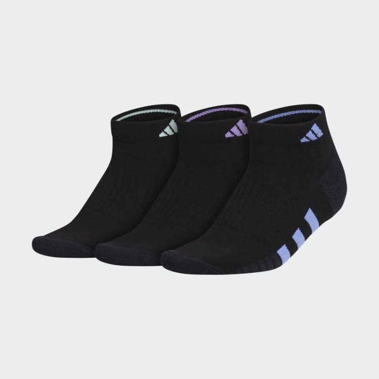 Meias Adidas Cinza Cano Baixo Almofadadas 3 Pares