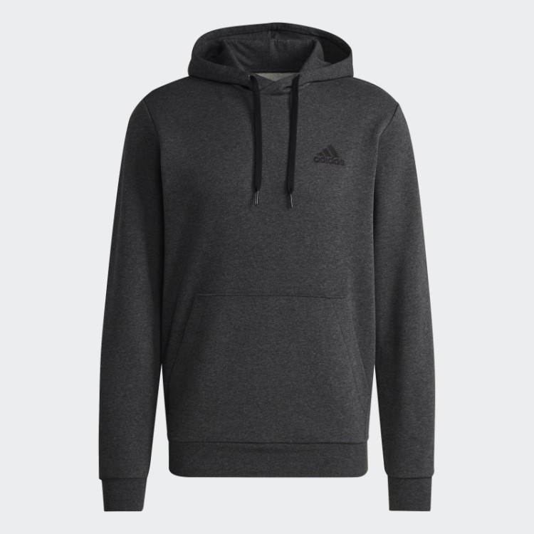 Moletom De Lã Com Capuz Adidas Essentials Cinza Escuro Urze