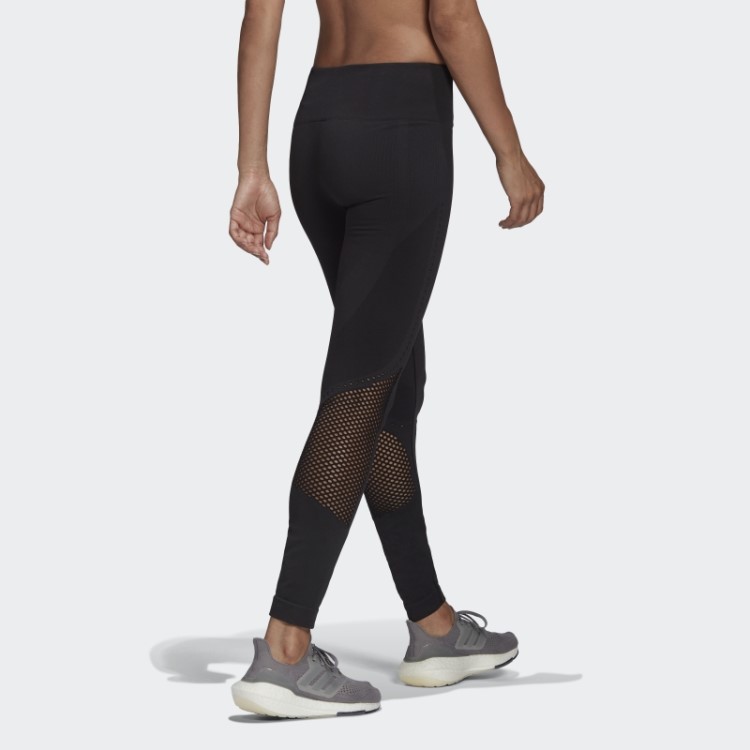 Meia-calça De Corrida Adidas Aeroknit 7/8 Preta