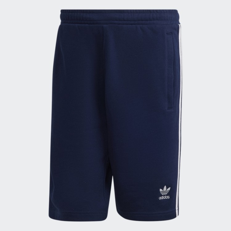 Short De Moletom Com As Três Listras Adidas Adicolor Classics Night Indigo