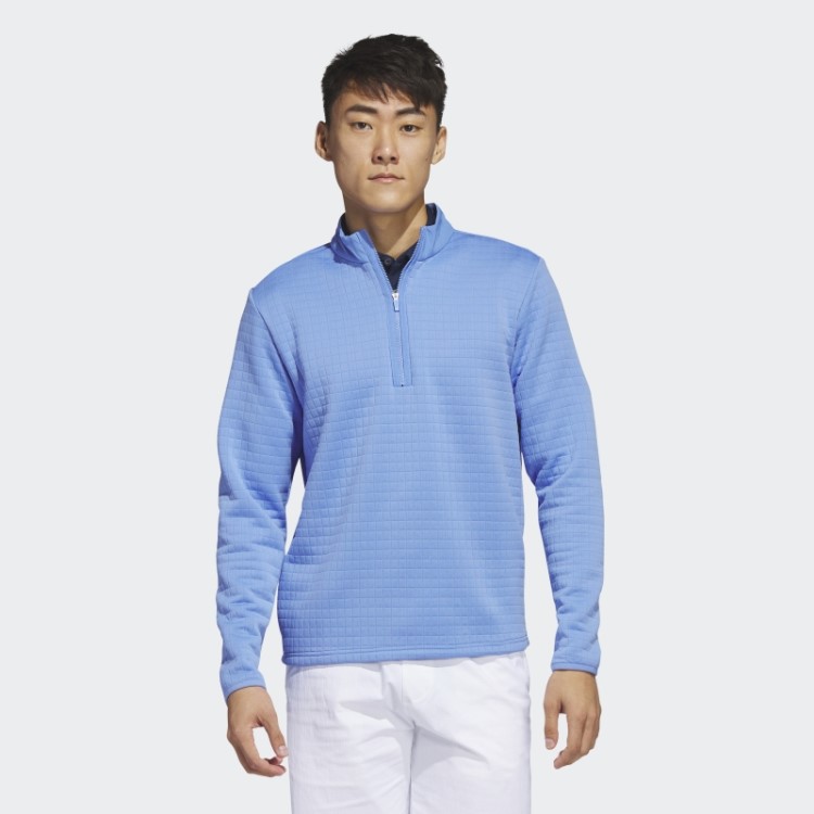 Pulôver Azul Dwr Com Zíper 1/4 Adidas