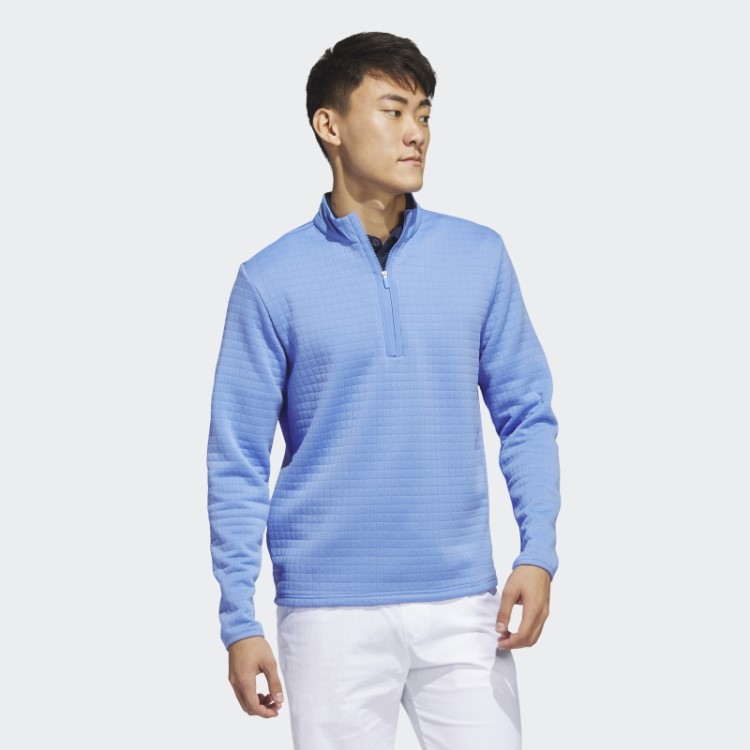 Pulôver Azul Dwr Com Zíper 1/4 Adidas