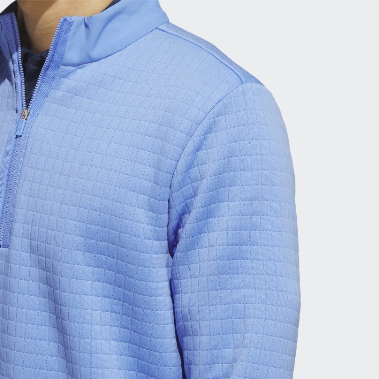 Pulôver Azul Dwr Com Zíper 1/4 Adidas