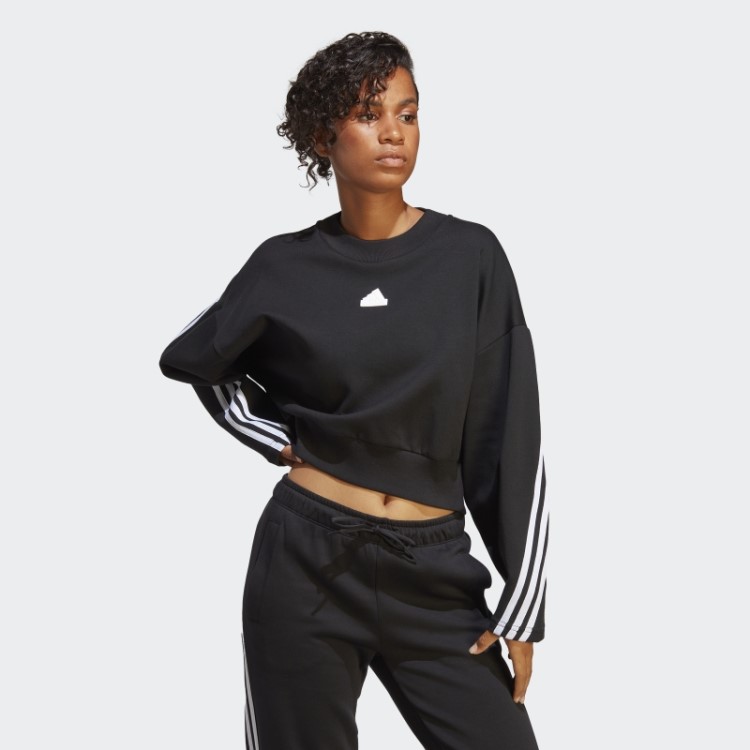 Future Icons Moletom Com As Três Listras Adidas Black Hot