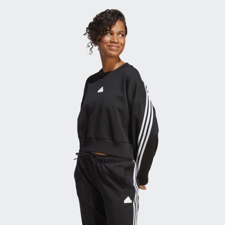 Future Icons Moletom Com As Três Listras Preto Adidas