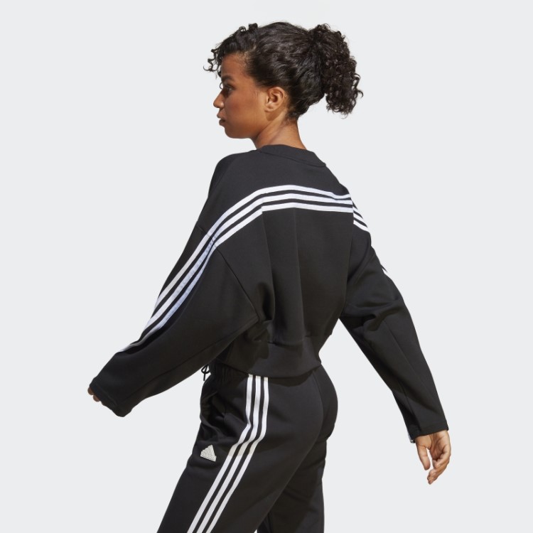 Future Icons Moletom Com As Três Listras Preto Adidas
