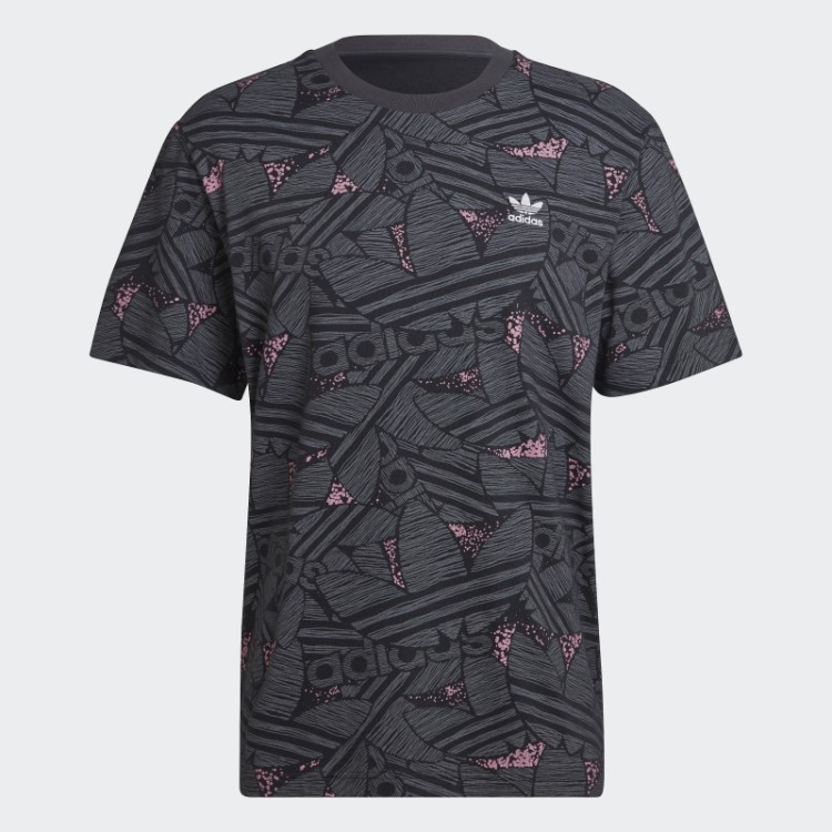 Camiseta Rekive Preta Com Estampa De Trevo Preto Adidas