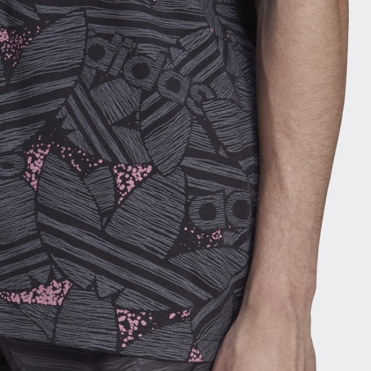 Camiseta Rekive Preta Com Estampa De Trevo Preto Adidas