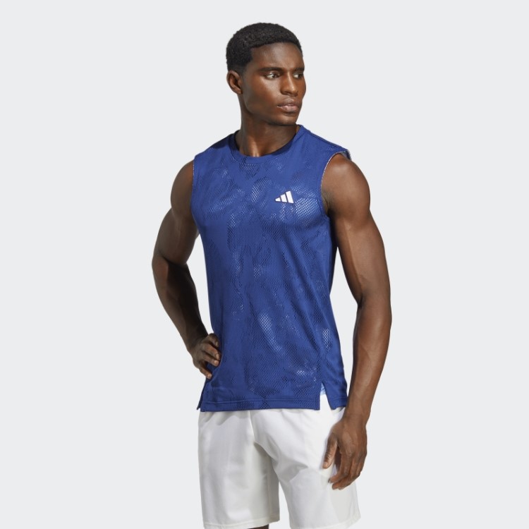 Adidas Melbourne Tênis Sem Mangas Camiseta Azul Vitória