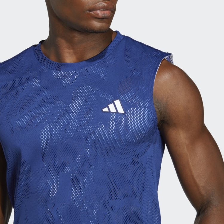 Adidas Melbourne Tênis Sem Mangas Camiseta Azul Vitória