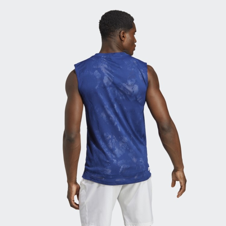 Camiseta Sem Manga Adidas Melbourne Tênis Azul Vitória