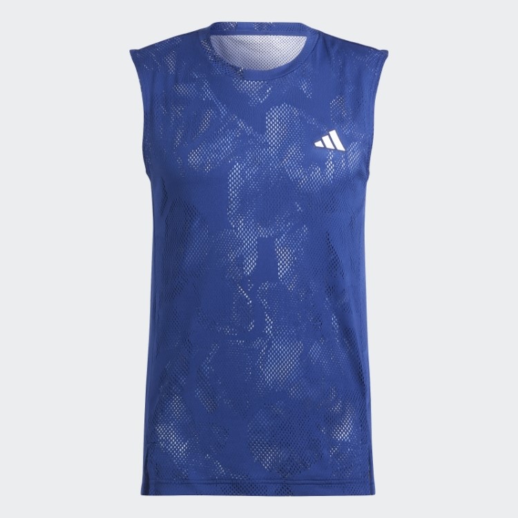 Camiseta Sem Manga Adidas Melbourne Tênis Azul Vitória