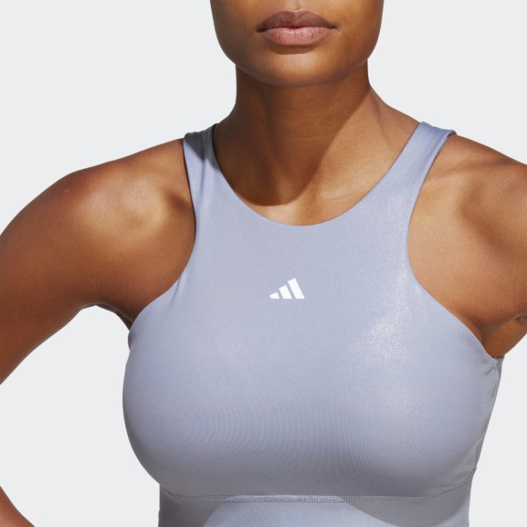Sutiã Espinhel De Treinamento Powerimpact Suporte Médio Prateado Adidas