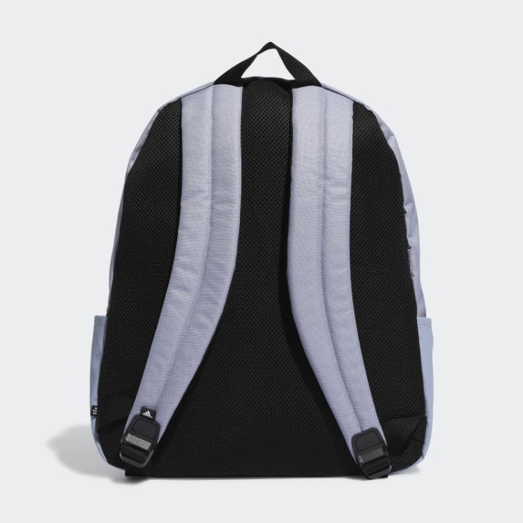 Clássica Mochila Horizontal De 3 Listras Adidas Prata Violeta