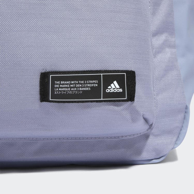 Clássica Mochila Horizontal De 3 Listras Adidas Prata Violeta