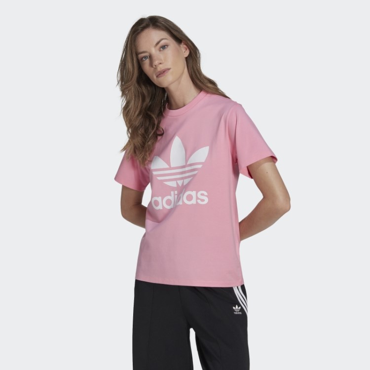 Camiseta Adicolor Classics Trefoil Rosa Adidas