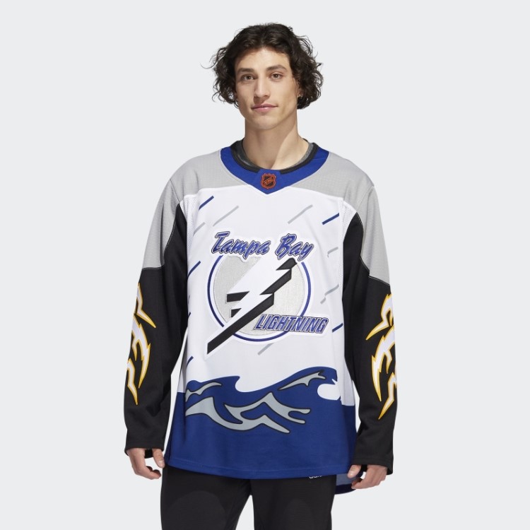 Camisa Retrô Reversa Autêntica Adidas Lightning Branca