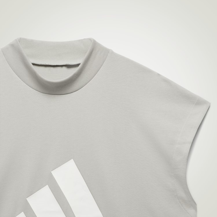 Camiseta Sem Mangas De Basquete Adidas Hot Cinza Metálico
