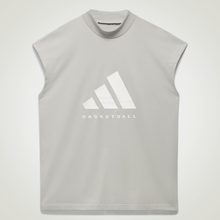 Regata De Basquete Adidas Cinza Metálico