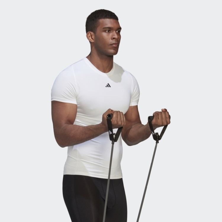 Camiseta De Treino Branca Techfit Adidas