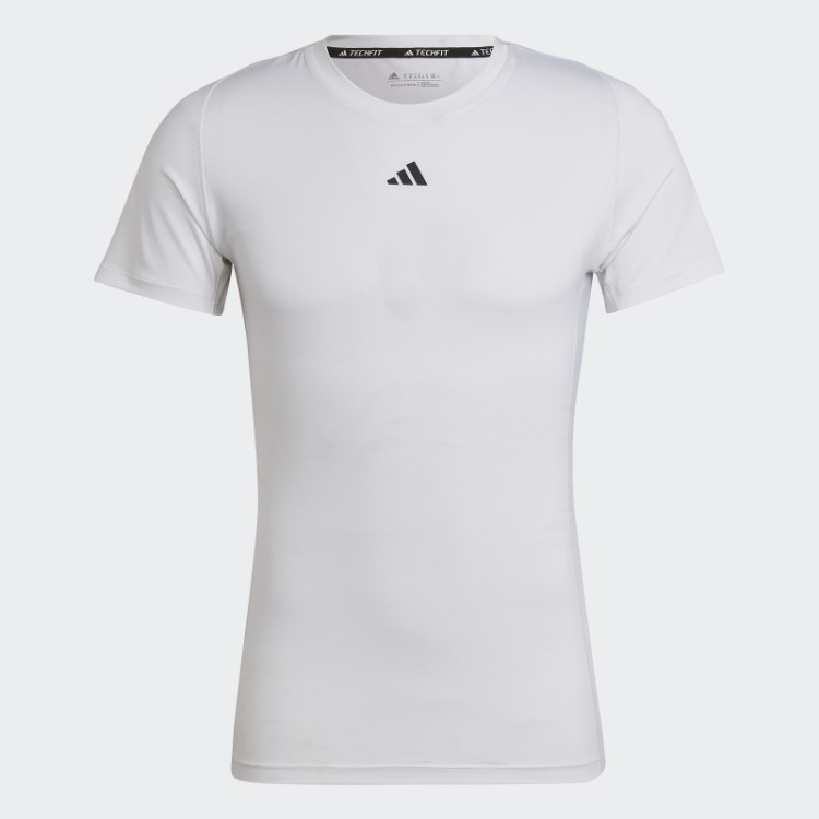Camiseta De Treino Techfit Branca Adidas