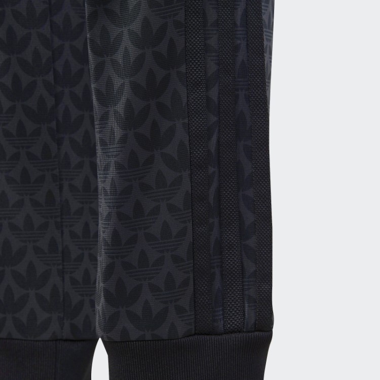 Calça Esportiva Com Estampa De Monograma Adidas Carbon